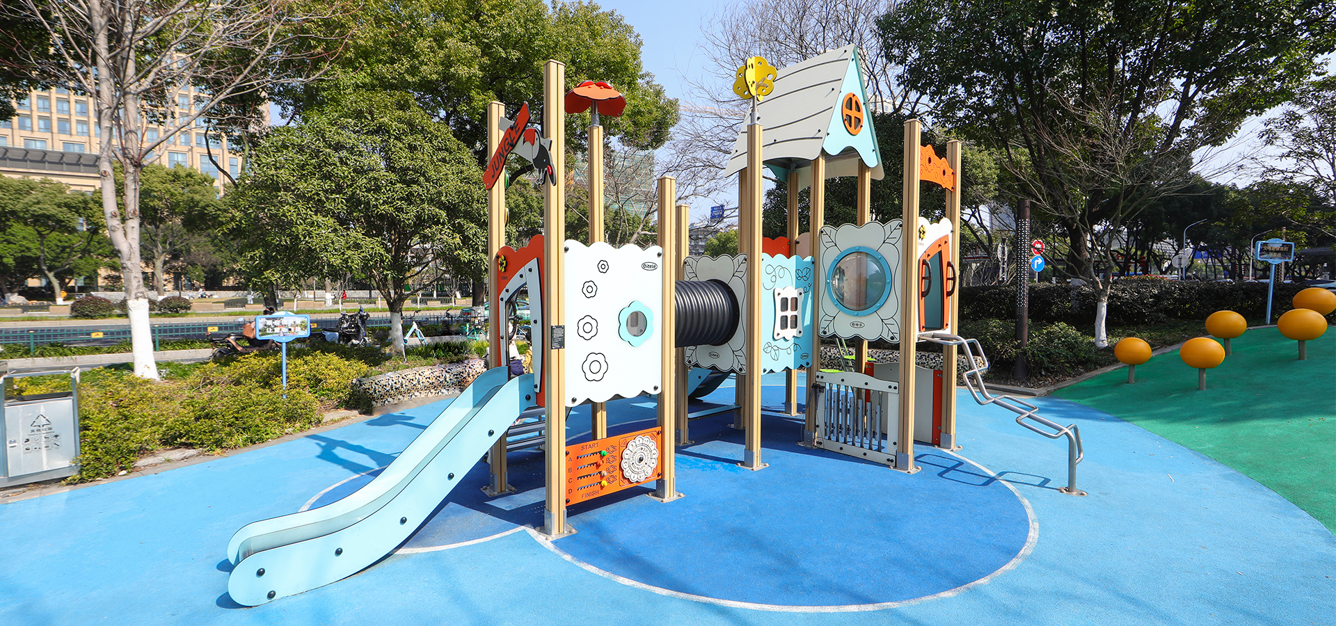 wide range of wooden playground