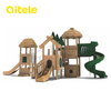 Forestland Big Capacity Outdoor Playground with 3 Slide NL-10201