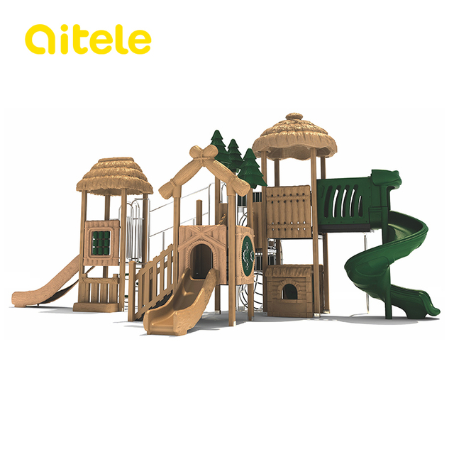 Forestland Big Capacity Outdoor Playground with 3 Slide NL-10201