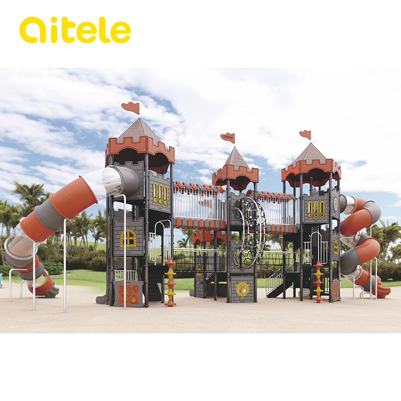 Super Luxurious Multi-Slides Kids Castle Series II Outdoor Playground KC-06401