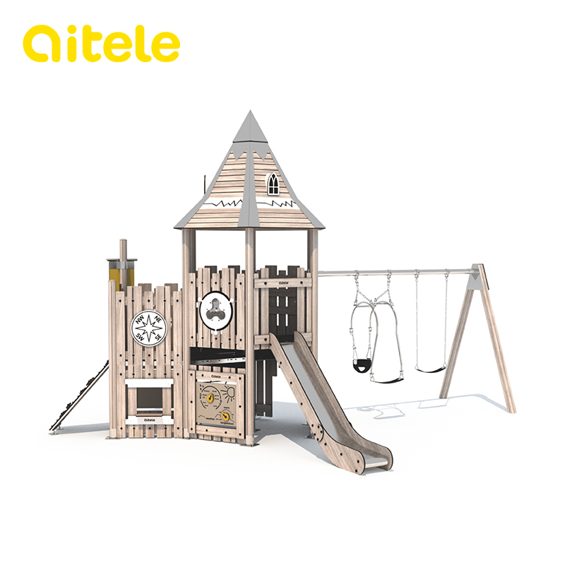 Eco-wood series Outdoor Playground GW-02401