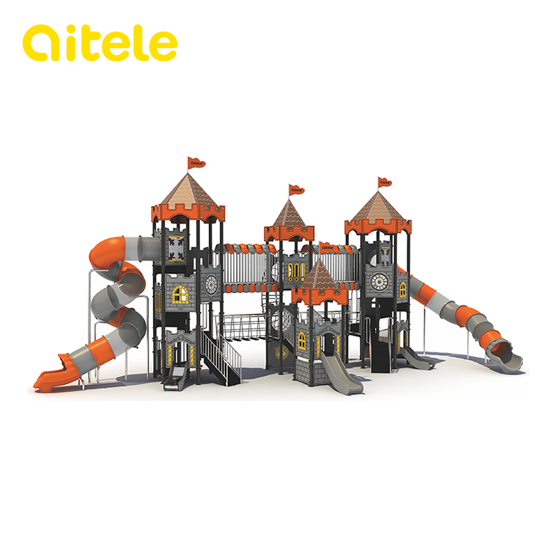 Super Luxurious Multi-Slides Kids Castle Series II Outdoor Playground KC-06401