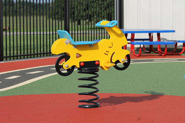 Spring Riders Animal, vehicle or other interesting shaped mounts for individual children to ride and play with