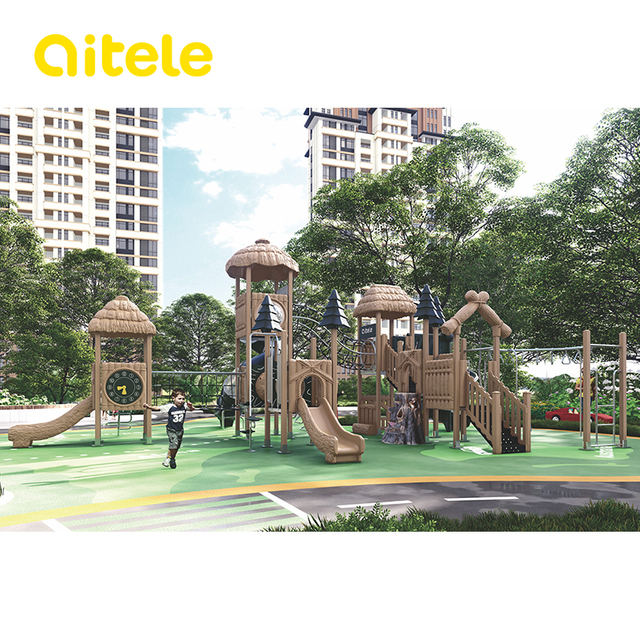 Durable Interactive Forestland Outdoor Playground for Field Adventures