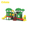 Roof Tower Multi-Slides Outdoor Playground for Kids Center KID-16301